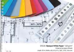 PLOT 5922A Canon Opaque White Paper 1524x30m/120g 60&quot;