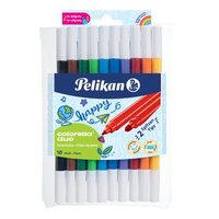 Fixy PELIKAN - 10 barev, oboustrann            00973172