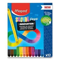 Pastelky bezdev  Maped School Peps Infinity - 12 barev  0086/9861607