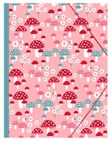 Desky PINK MUSHROOMS s gumikou - 44x32cm      ac117257