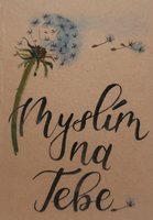 Přáníčko BeBechy – recyklovaný papír - Myslím 2