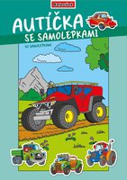 Omalovnka - A4 - se samolepkami - Autka