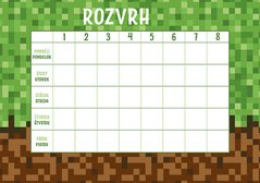 Rozvrh hodin Kostky