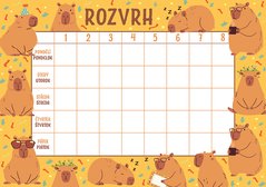 Rozvrh hodin Kapybary