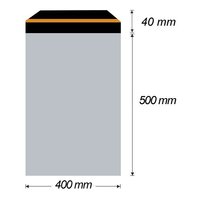 Obálka zasílací plastová 400x500+40mm, 90mic, (50ks) samolepící