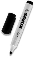 Strateln popisova KORES, ern, 3mm, kulat, K-Marker Whiteboard 20830, Flipchart