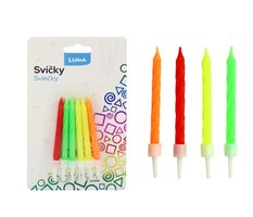 Svky dortov Spirla neon- 12ks