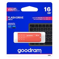 Goodram USB flash disk, USB 3.0 (3.2 Gen 1), 16GB, UME3, oranžový, UME3-0160O0R11, USB A,