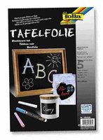 Folie - ern tabule 5 list 23x33cm, samolepc        f390490