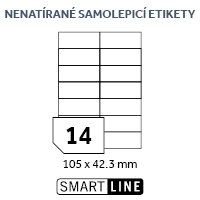 Etikety EUROLABELS 105x42,3mm, bl, 14ks/arch, 100 arch, samolepc