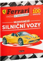 Kniha samolepek FERRARI silnin vozy  erven K-FP-0101