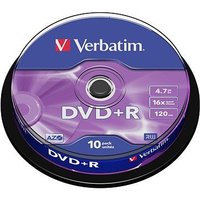 DVD+R  VERBATIM 43498 10-pack, 4.7GB,            16x, 12cm,