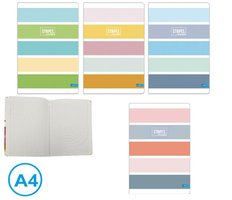 Kniha zznamov A4 tvereek 96l,Stripes mix