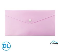 Obal spisov s klopou a drukem DL pastel LUMA,fialov