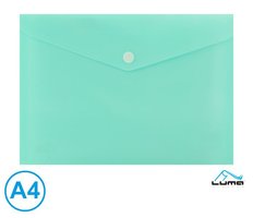 Obal spisov s klopou a drukem A4 pastel LUMA,zelen