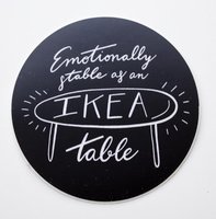 Samolepka Printintin &#039;Emotionally stable&#039; - průměr 6cm