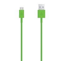Kabel USB (2.0), USB A M- USB micro M, 1m, zelen