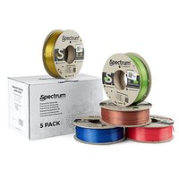 Spectrum 3D filament, PLA Silk, 1,75mm, 5x250g, 80750, mix Glorious Gold, Spicy Copper, Apple Green,