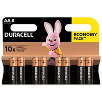 Baterie alkalick, AA (LR6), AA, 1.5V, Duracell, blistr, 8-pack, 42303, Basic