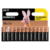 Baterie alkalick, AA (LR6), AA, 1.5V, Duracell, blistr, 12-pack, 42305, Basic