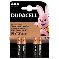 Baterie alkalick, AAA (LR03), AAA, 1.5V, Duracell, blistr, 4-pack, 42322, Basic