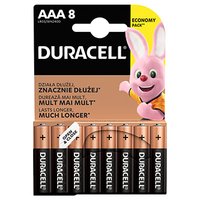 Baterie alkalick, AAA, 1.5V, Duracell, blistr, 8-pack, 42323, Basic