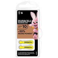 Baterie zinkovzdušná, ZA10, PR70, AC10, DA230, do naslouchadel, Duracell, blistr, 6-pack, 42435