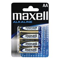 Baterie alkalick, AA (LR6), AA, 1.5V, Maxell, blistr, 4-pack