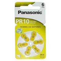 Baterie zinkovzdušná, PR10, PR230L, PR536, do naslouchadel, 1.4V, Panasonic, blistr, 6-pack