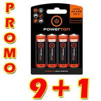 Baterie alkalick, AA, 1.5V, Powerton, box, 10x4-pack, PROMO vhodn balen