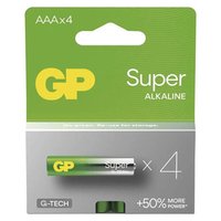 Baterie alkalick, AAA, 1.5V, GP, blistr, 4-pack, SUPER