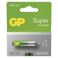 Baterie alkalick, AAA (LR03), AAA, 1.5V, GP, blistr, 4-pack, SUPER