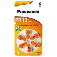 Baterie zinkovzdun, PR13, do naslouchadel, 1.4V, Panasonic, blistr, 6-pack