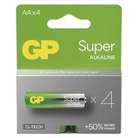 Baterie alkalick, AA, 1.5V, GP, blistr, 4-pack, SUPER