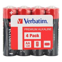 Baterie alkalick, AA-LR6 Mignon, AA, 1.5V, Verbatim, flie, 4-pack, 49501