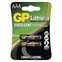 Baterie lithiov, AAA (LR03), AAA, 1.5V, GP, blistr, 2-pack