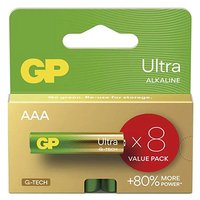 Baterie alkalick, AAA (LR03), AAA, 1.5V, GP, blistr, 8 pack, ULTRA
