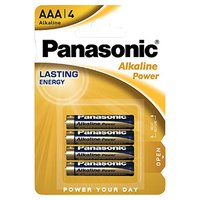 Baterie alkalick, AAA (LR03), AAA, 1.5V, Panasonic, blistr, 4-pack, Alkaline power
