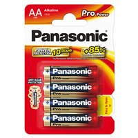 Baterie alkalick, AA, 1.5V, Panasonic, blistr, 4-pack, 235999, Pro Power