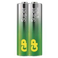 Baterie alkalick, AA (LR6), AA, 1.5V, GP, folie, 2-pack, SUPER