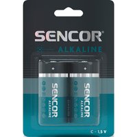 Baterie alkalick, C (LR14), mal monolnek, C, 1.5V, Sencor, blistr, 2-pack