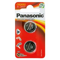 Baterie lithiov, knoflkov, CR2032, 3V, Panasonic, blistr, 2-pack