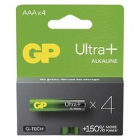 Baterie alkalick, AAA, 1.5V, GP, blistr, 4-pack, ultra plus