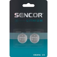 Baterie lithiov, CR2016, 3V, Sencor, blistr, 2-pack