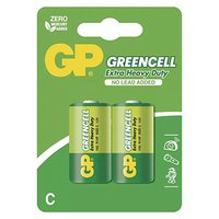 Baterie zinkochloridov, C (R14), mal monolnek, C, 1.5V, GP, blistr, 2-pack, Greencell