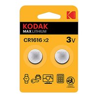 Baterie jednorzov lithiov, knoflkov, CR1616, 3V, Kodak, blistr, 2-pack, KOD-1616BL2, knoflkov