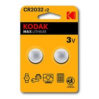 Baterie jednorzov lithiov, knoflkov, CR2032, 3V, Kodak, blistr, 2-pack, KOD-2032, knoflkov