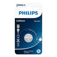 Baterie lithiová, CR1620, CR1620, 3V, PHILIPS, blistr, 1-pack, CR1620/00B, knoflíková, 70 mAh
