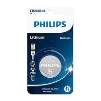 Baterie lithiov, CR2450, CR2450, 3V, PHILIPS, blistr, 1-pack, CR2450/10B, knoflkov, DL2450