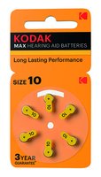 Baterie jednorzov zinkovzdun, speciln, P10, 1.45V, Kodak, blistr, 6-pack, KOD-P10BL6, zinkovzd